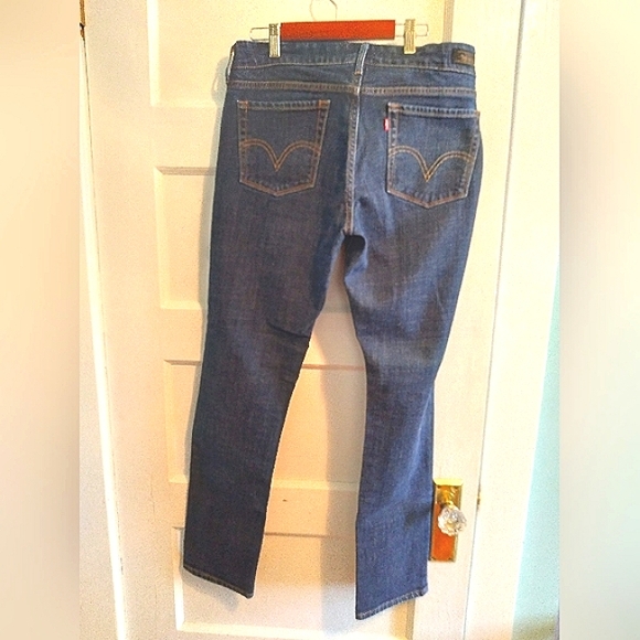 Levi's 545 skinny jean floral design piping interior - 12 - Picture 6 of 6